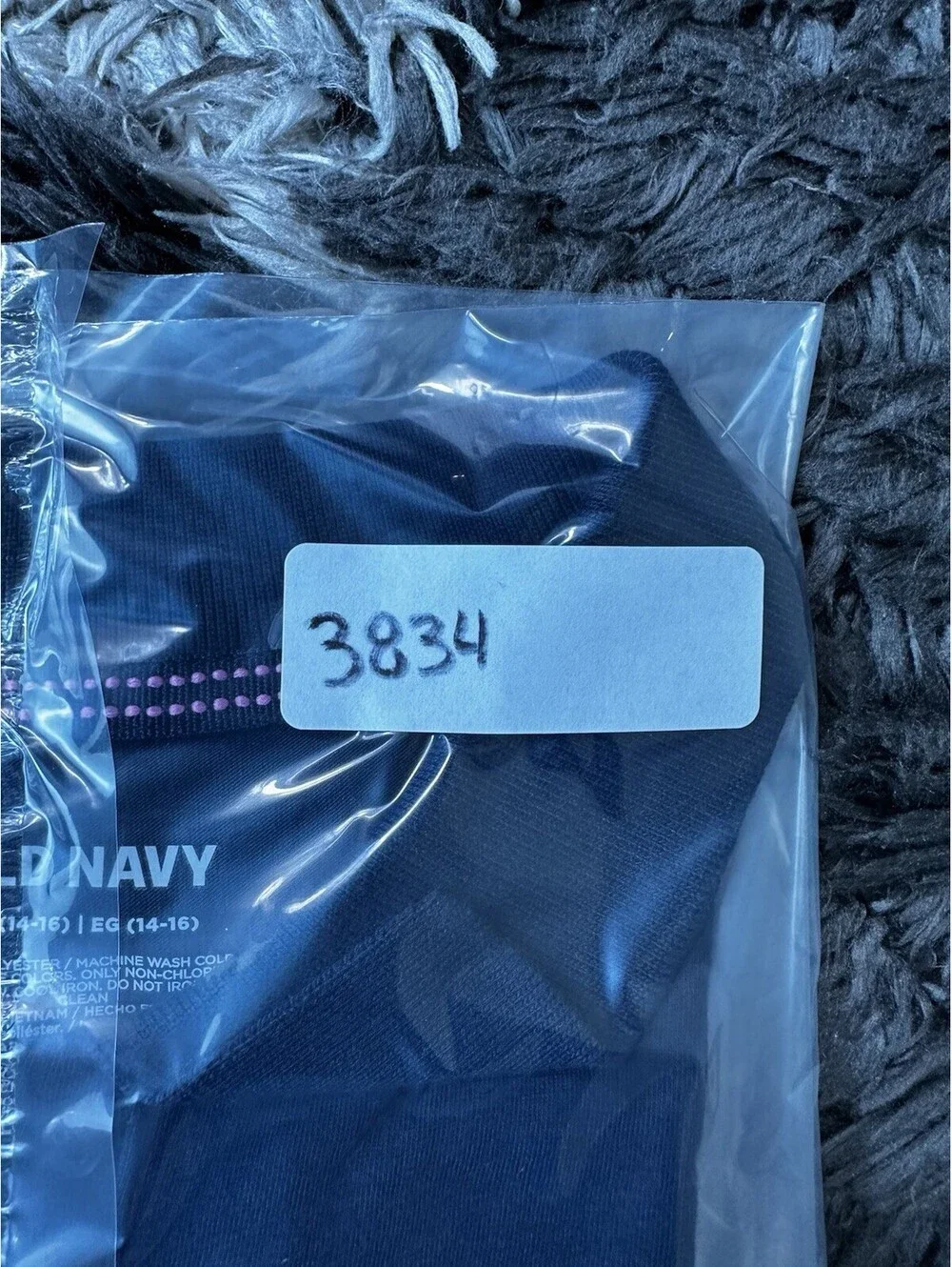 NWT Old Navy Girls XL 14-16 Navy Blue Long Sleeve Polo Shirt Uniform Top